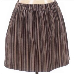 NWT American Eagle Outfitters corduroy tan and brown striped mini skirt. Size M